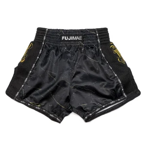 Short de boxe Thaï FUJIMAE ProWear Print Noir/or