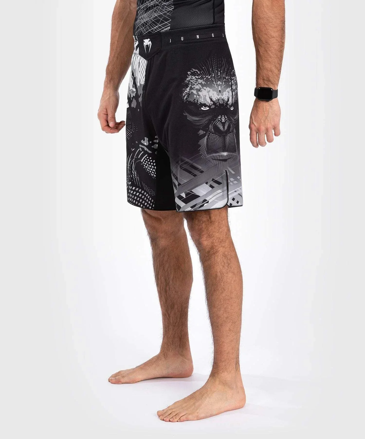 Fightshort Venum Gorilla Jungle - Noir/Blanc – Image 3