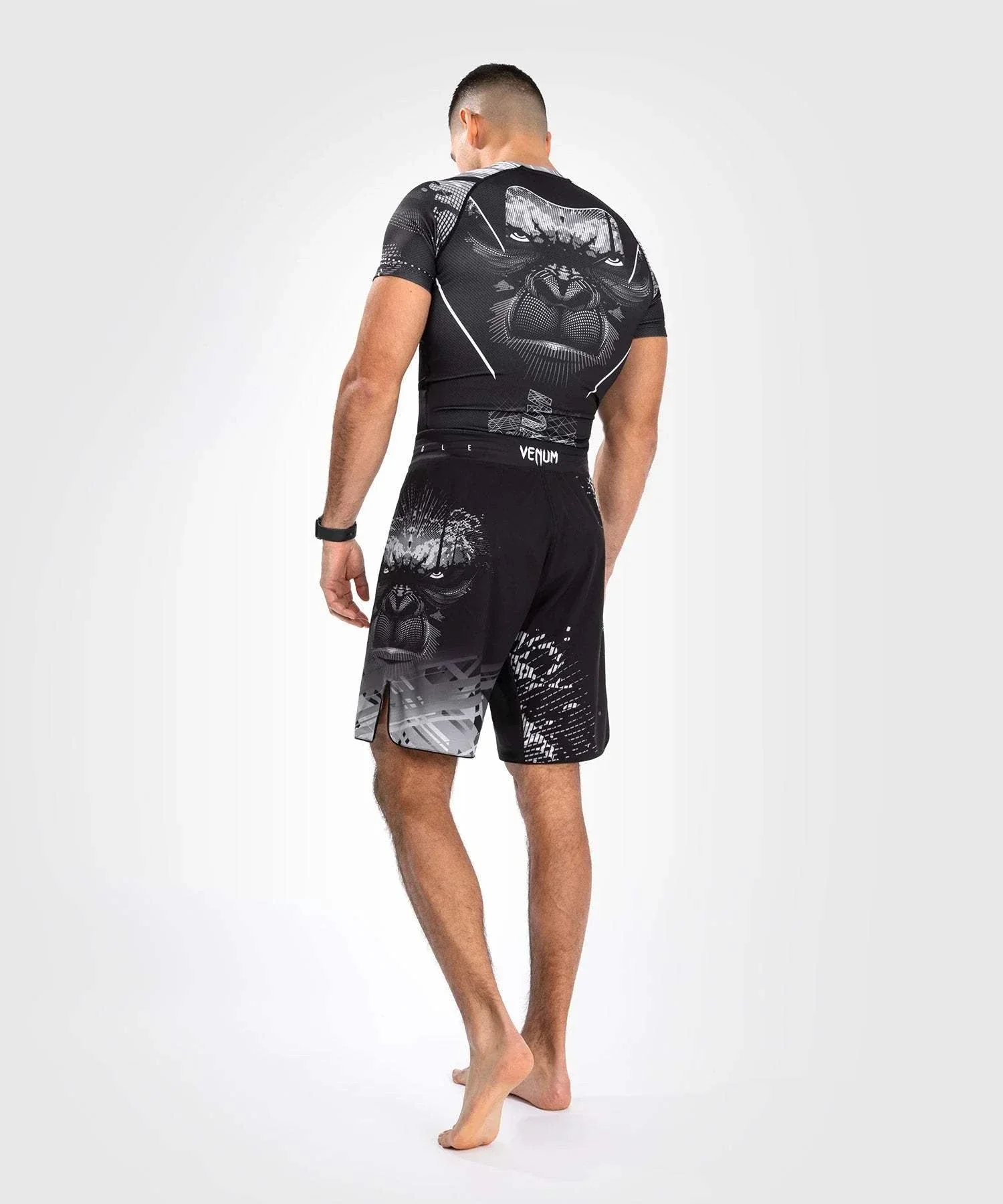 Fightshort Venum Gorilla Jungle - Noir/Blanc – Image 7