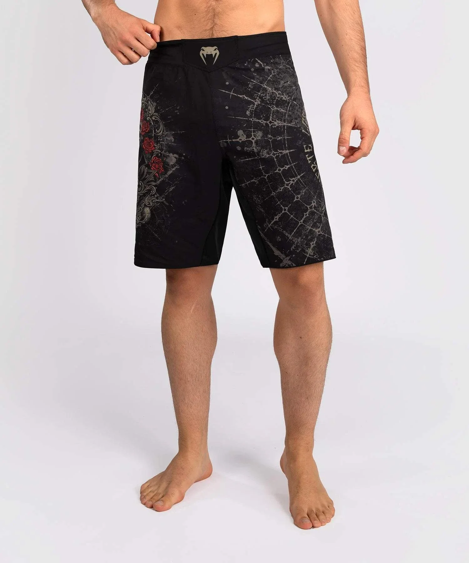 Short de Combat Venum Santa Muerte 5.0 - Noir Profond/Or – Image 2