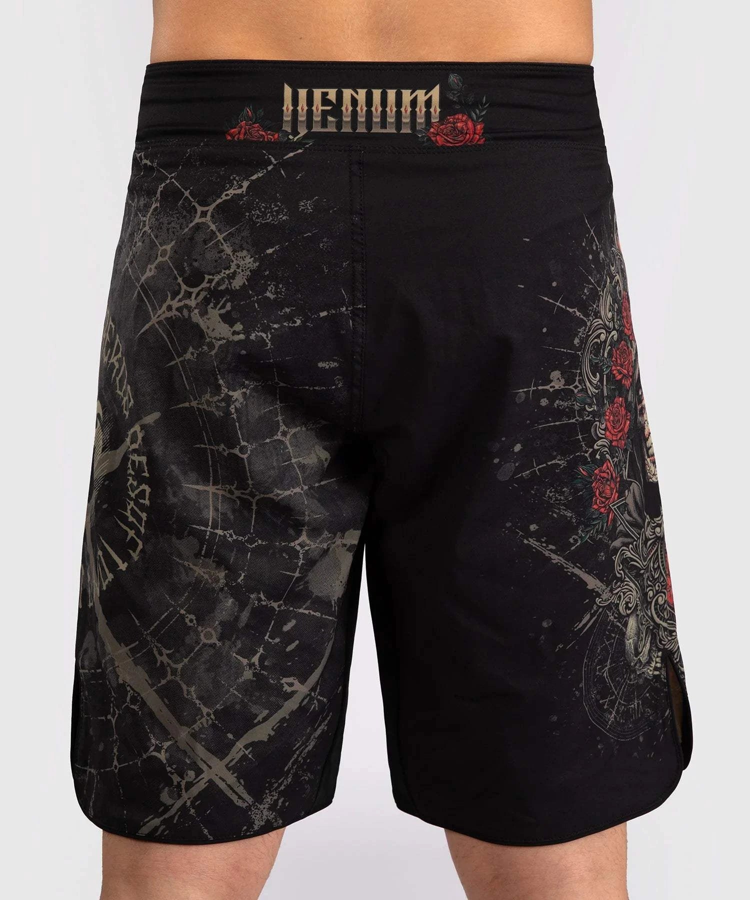 Short de Combat Venum Santa Muerte 5.0 - Noir Profond/Or – Image 3