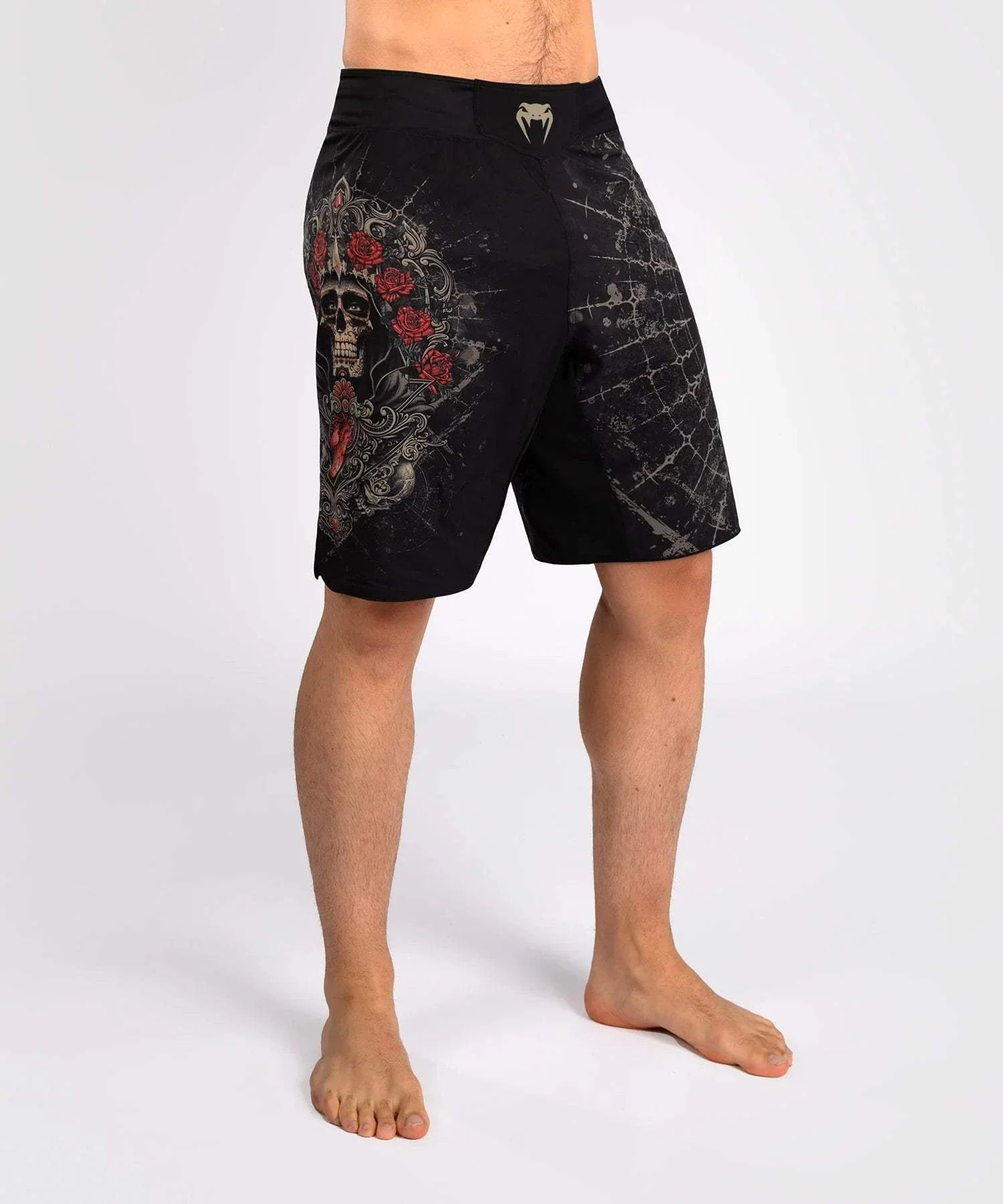 Short de Combat Venum Santa Muerte 5.0 - Noir Profond/Or – Image 4