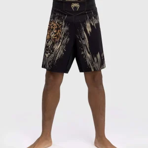 Short de Combat Venum Tiger Enfants - Noir/Orange Néon