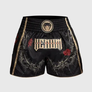 Short de Muay Thai Venum Santa Muerte 5.0 - Noir Profond/Or