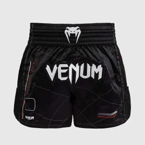 Short de Boxe Thaï Venum Tactical XT - Noir/Rouge Feu | Performance & Résistance