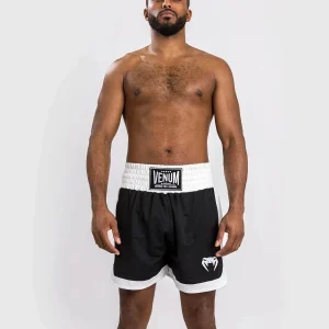 Short de Boxe Anglaise Venum Classic - Noir/Blanc