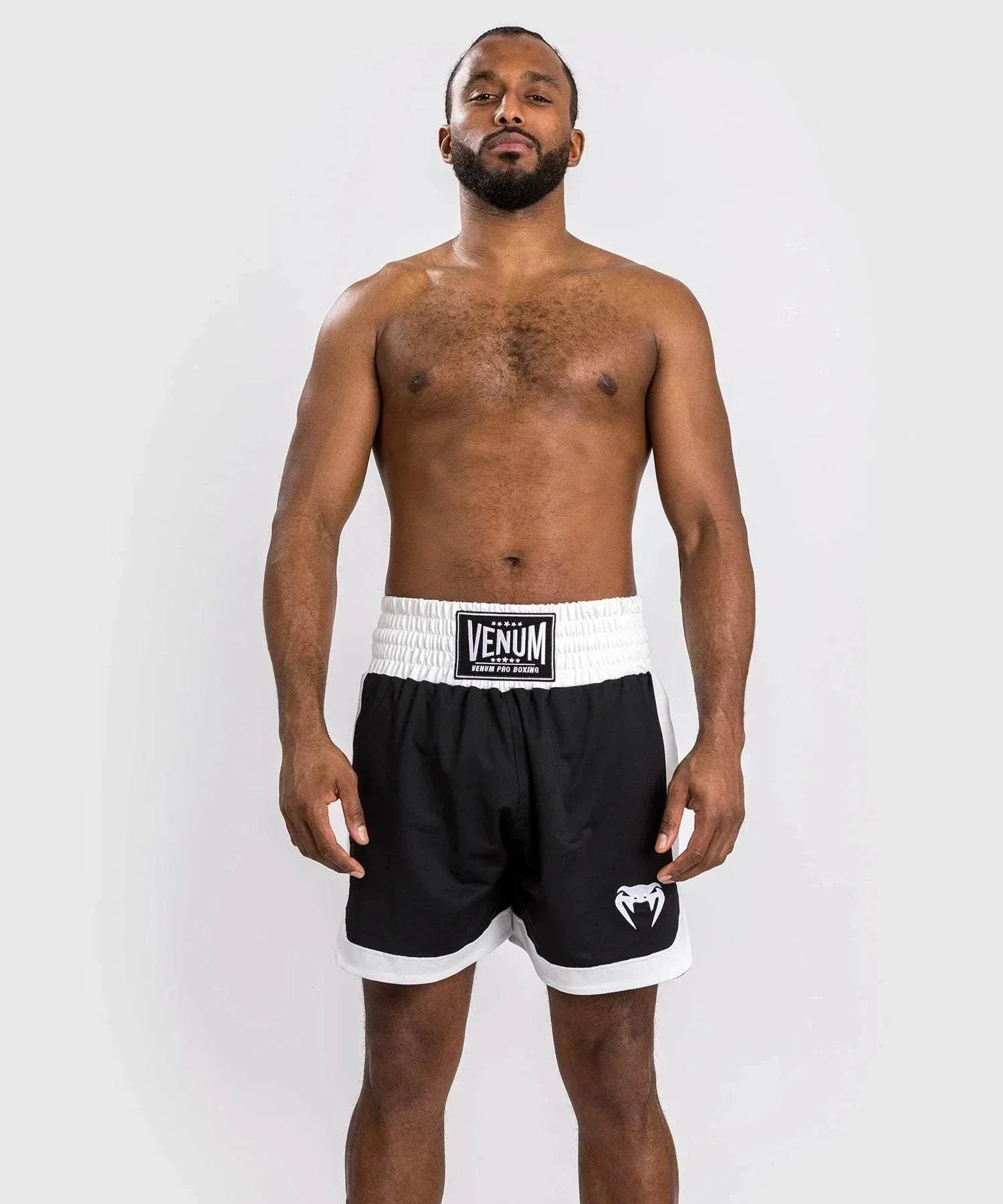 Short de Boxe Anglaise Venum Classic - Noir/Blanc – Image 2