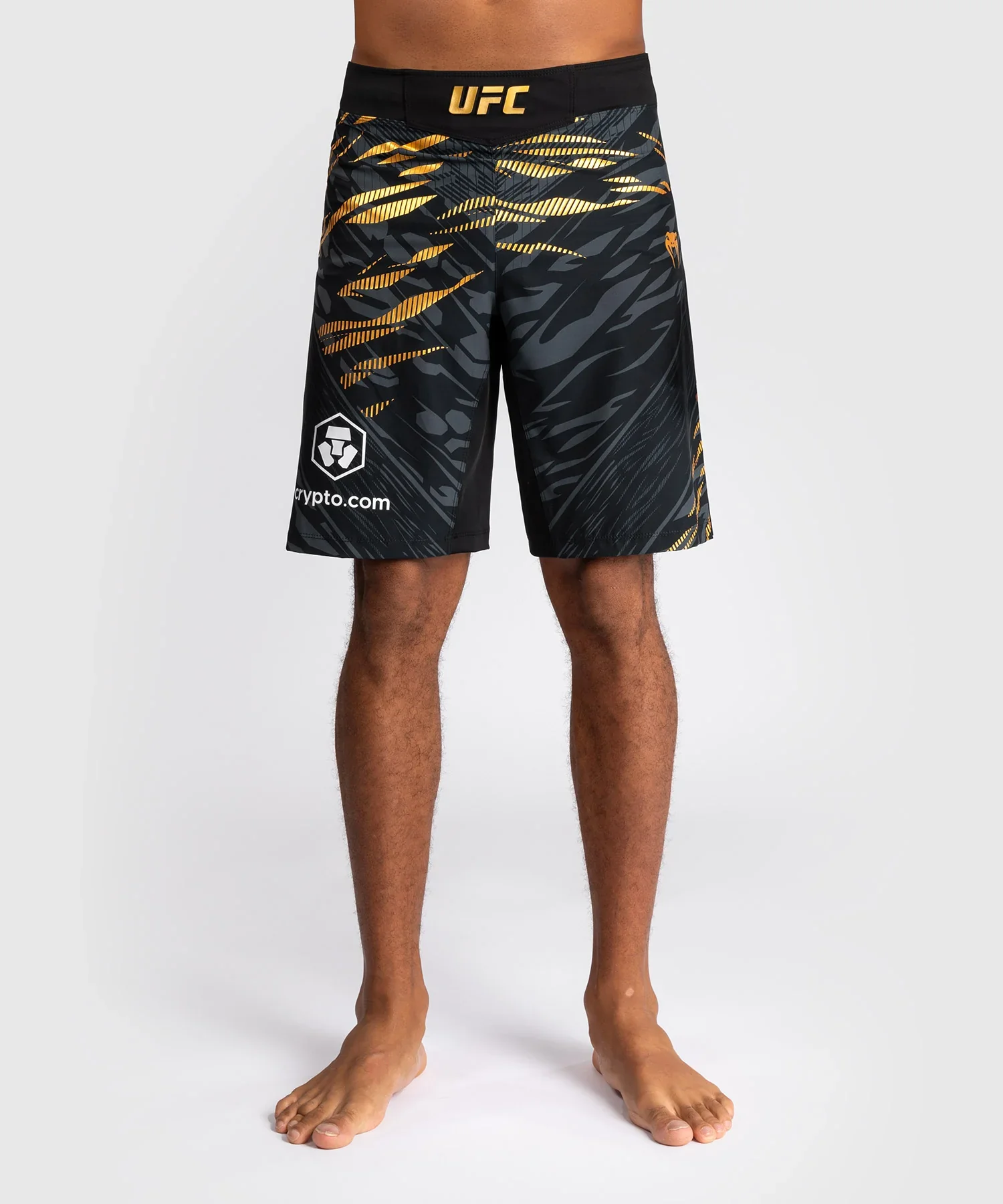Shorts de Combat UFC Fusion by Venum Authentic Fight Night Long - Champion Noir/Or
