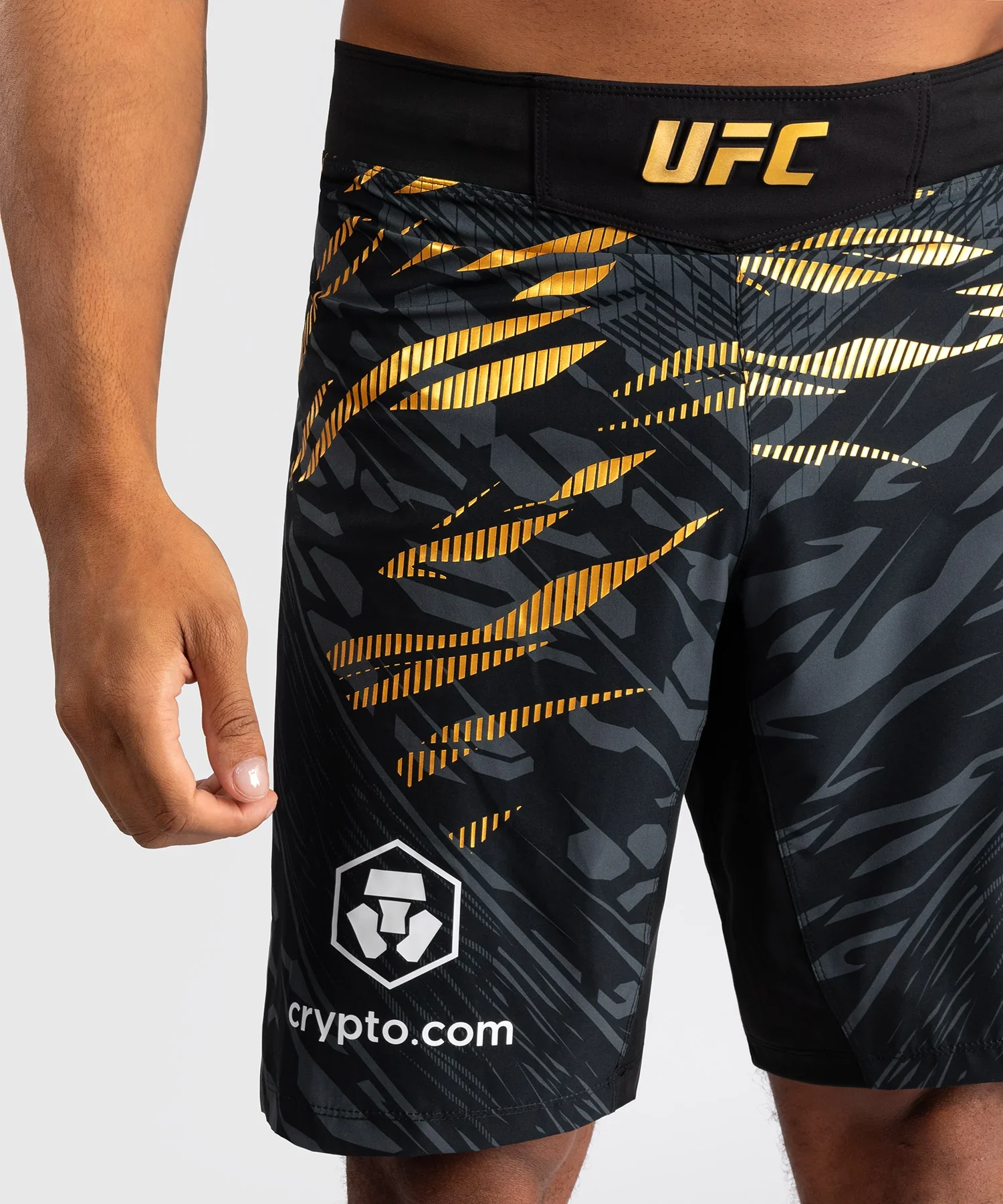 Shorts de Combat UFC Fusion by Venum Authentic Fight Night Long - Champion Noir/Or – Image 6