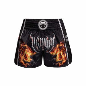 Shorts de Muay Thai Venum Gladiator 5.0 - Noir/Orange