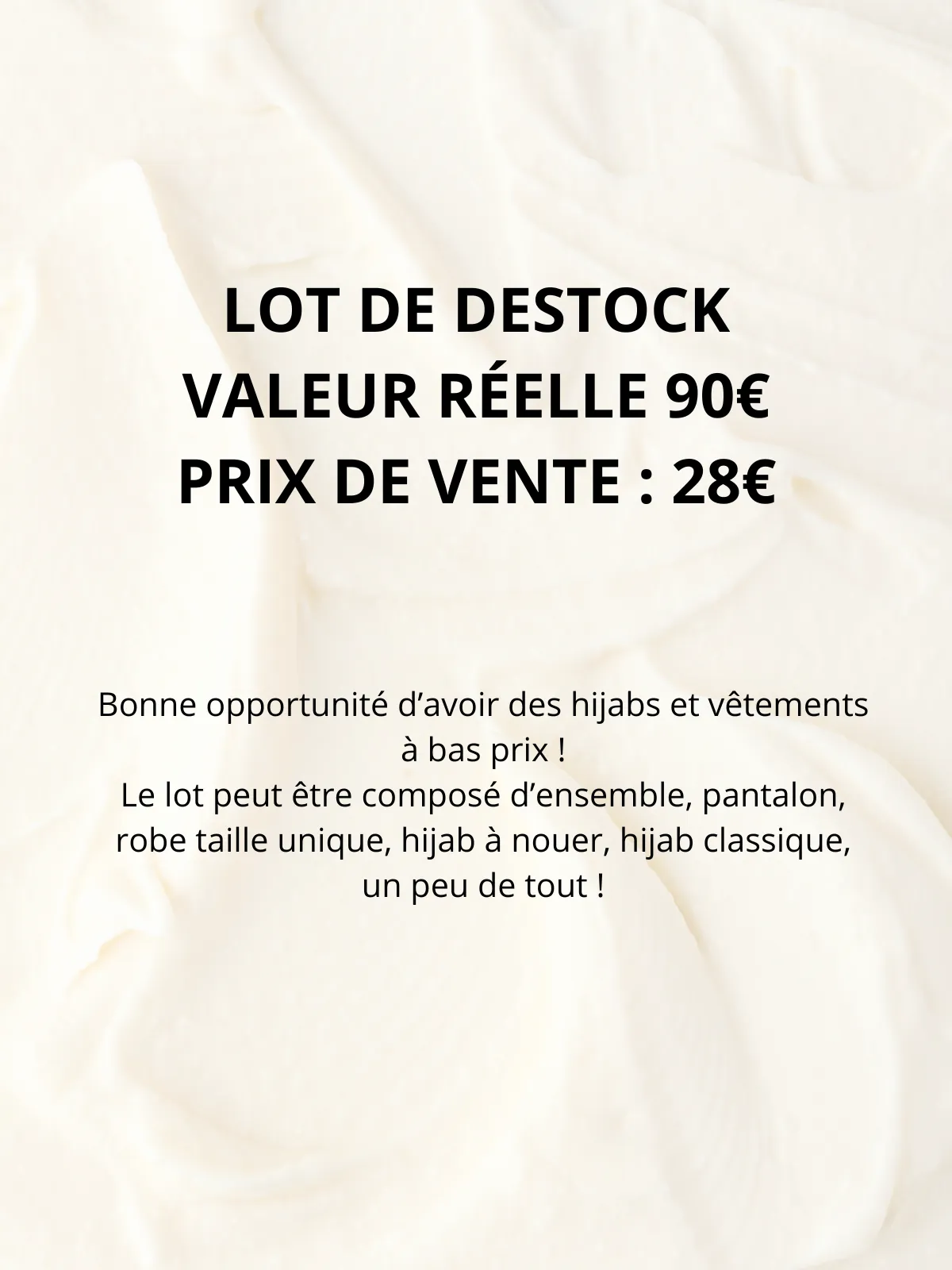 Lot de destockage massif