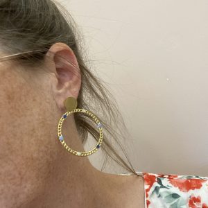 Puces d’oreilles cercle en maille