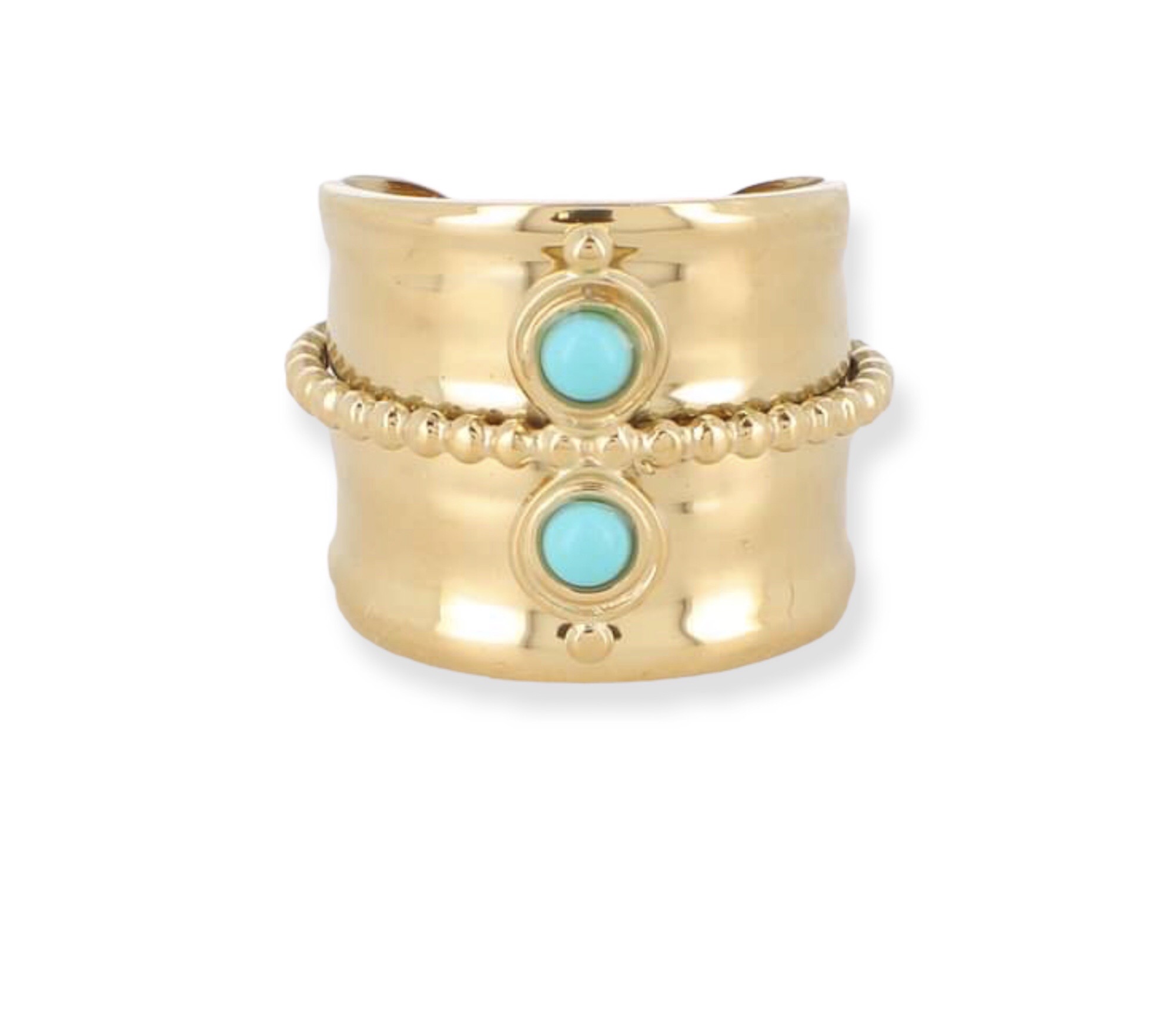 Bague howlite bleue – Image 3