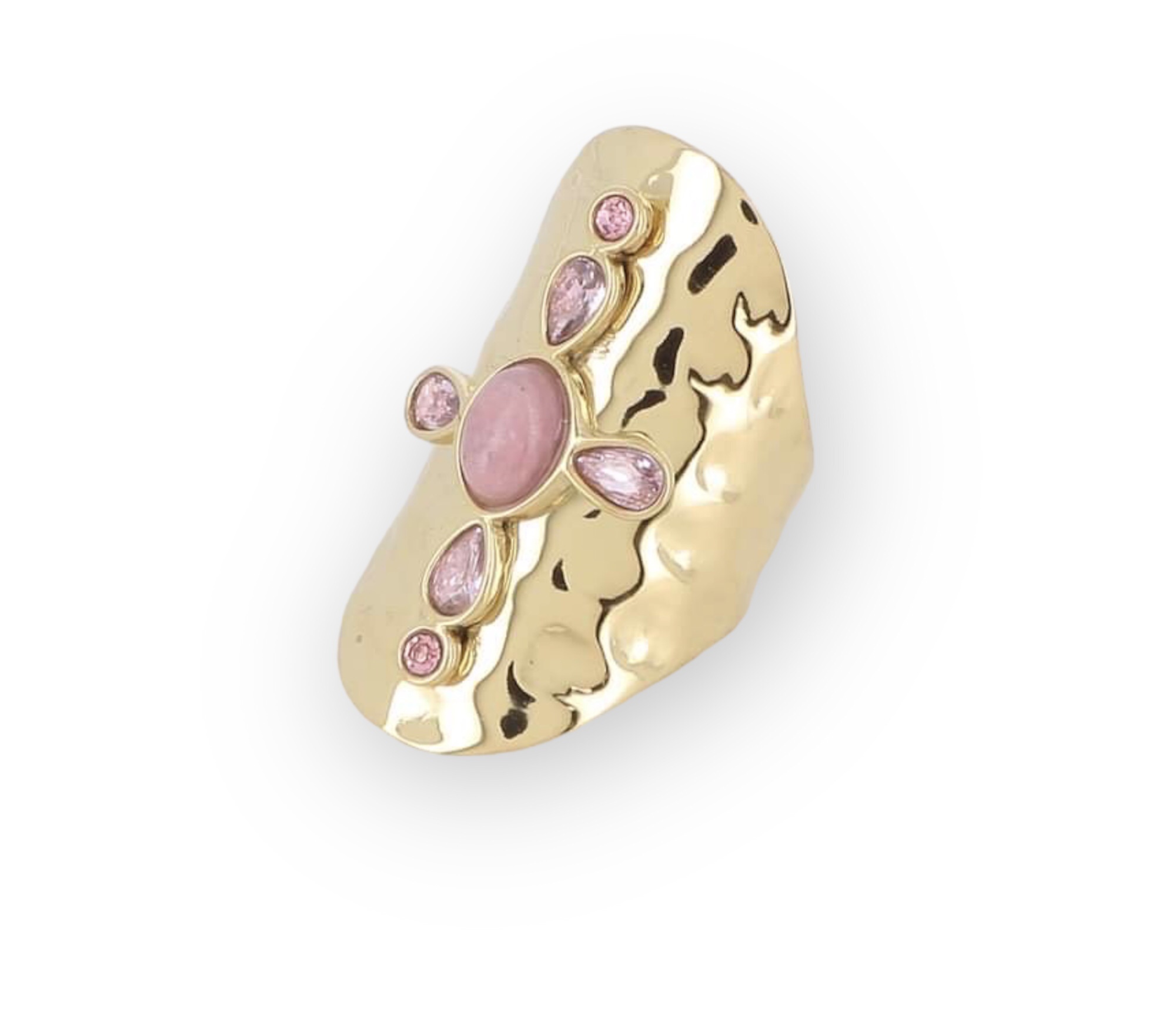 Bague large et longue en acier