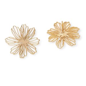 Boucles d’oreilles fleurs ajourées