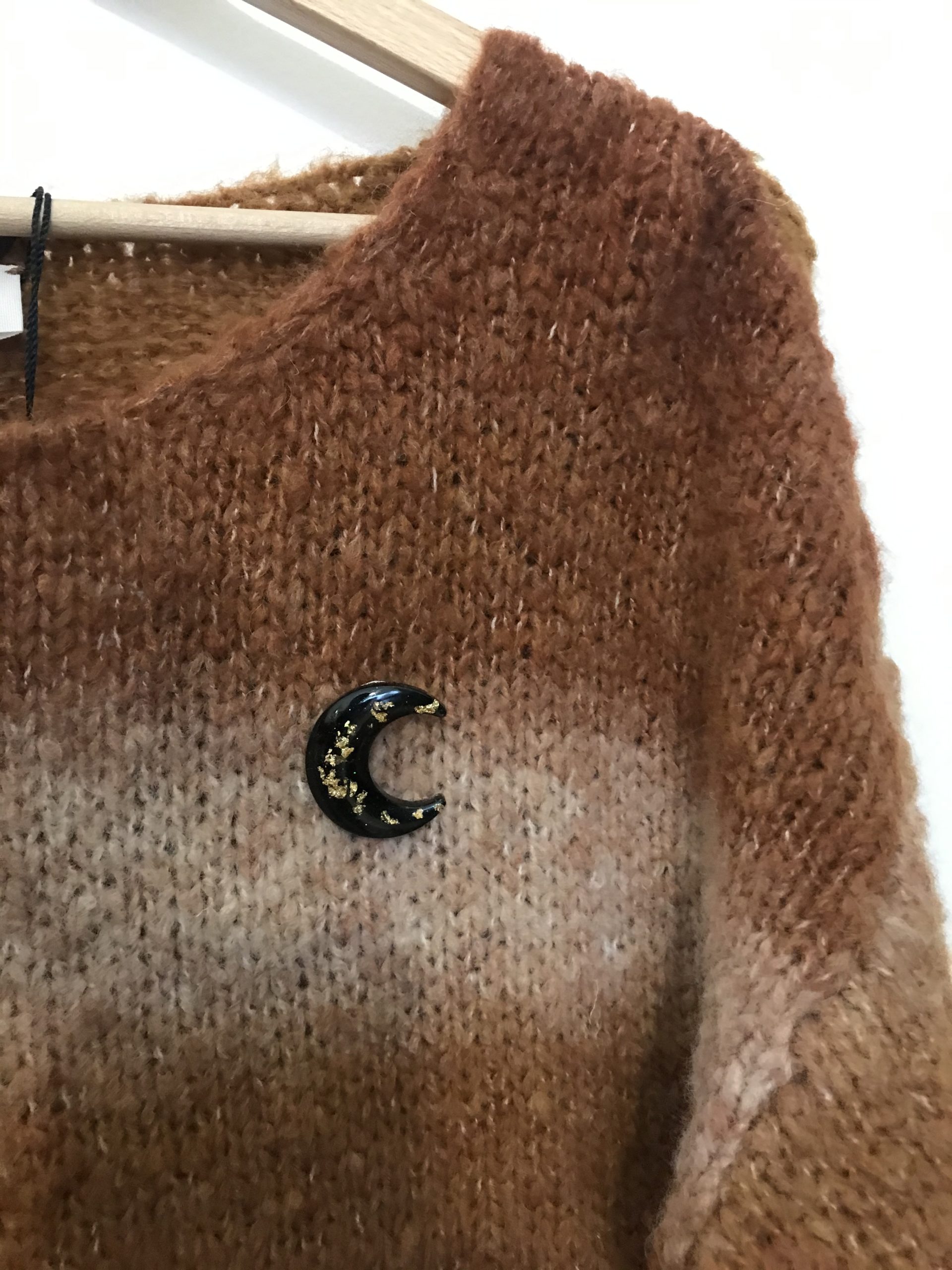 Broche lune or – Image 3