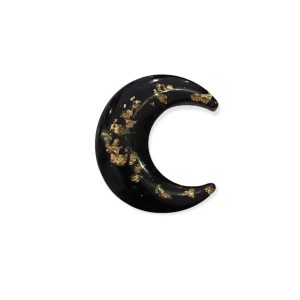 Broche lune or