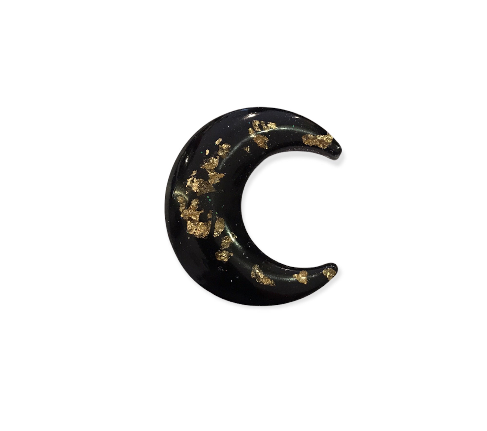 Broche lune or