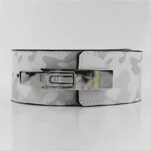 Ceinture de force à levier camouflage blanc