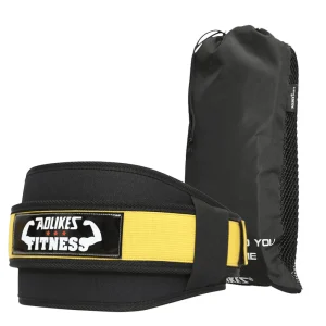 Ceinture lombaire musculation jaune