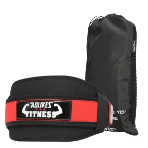 Ceinture lombaire musculation rouge