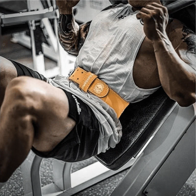 Ceinture de musculation marron clair – Image 3