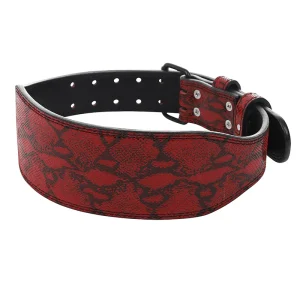 Ceinture de musculation serpent rouge