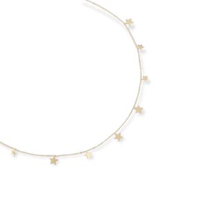 Collier étoiles dorées