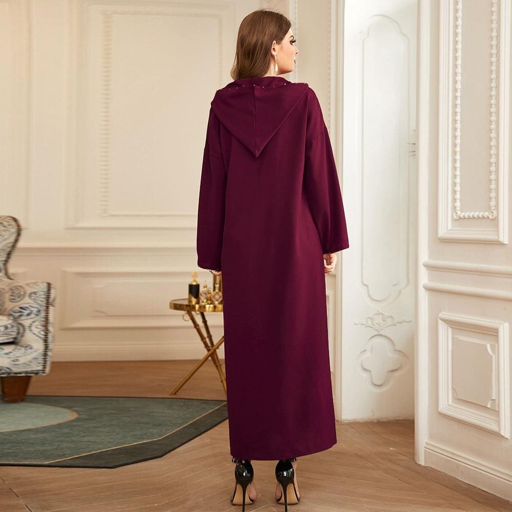 Djellaba Rouge Bordeaux – Image 5