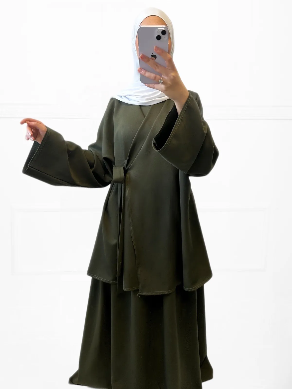 Ensemble Kimono et Jupe tissu épais – Image 5