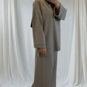 Ensemble sportswear pull long