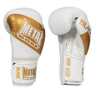 Gants d'entrainement Metal Boxe Blade Blanc/Or – Image 2