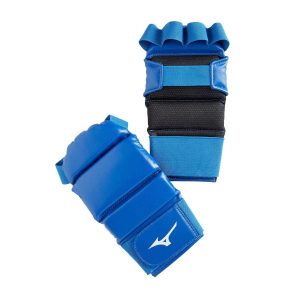 Gants de Ju Jitsu Combat Mizuno bleu et rouge