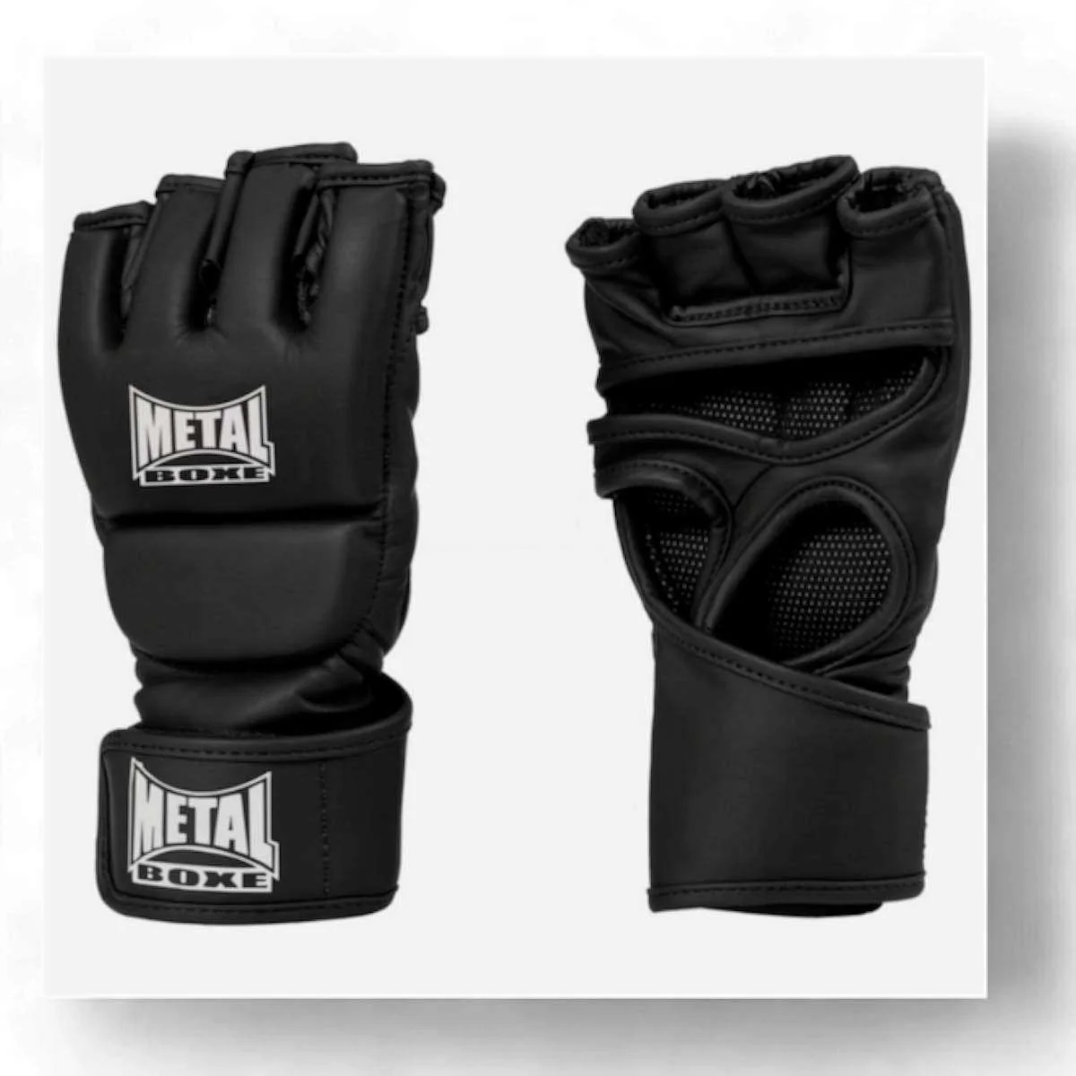 Gants de MMA Metal Boxe Glorious - Noir - MB536