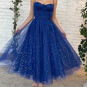 Robe de Soirée Longue Bleu Roi