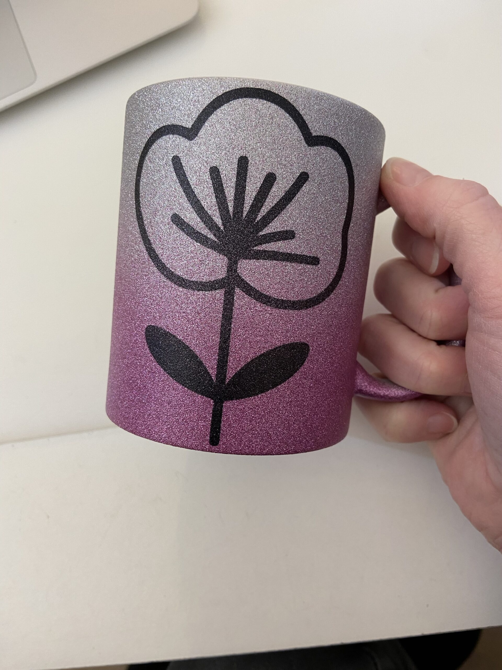 Mug fleur vintage personnalisée – Image 4
