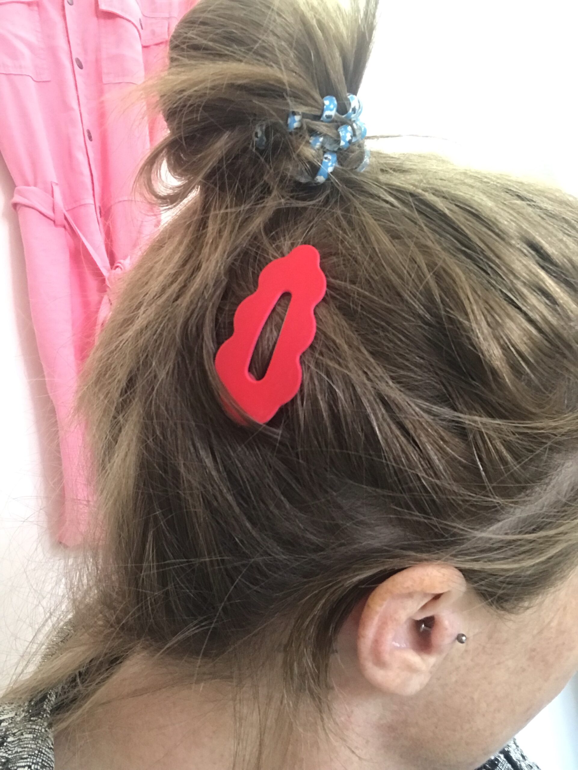 Barrette nuage rouge – Image 3
