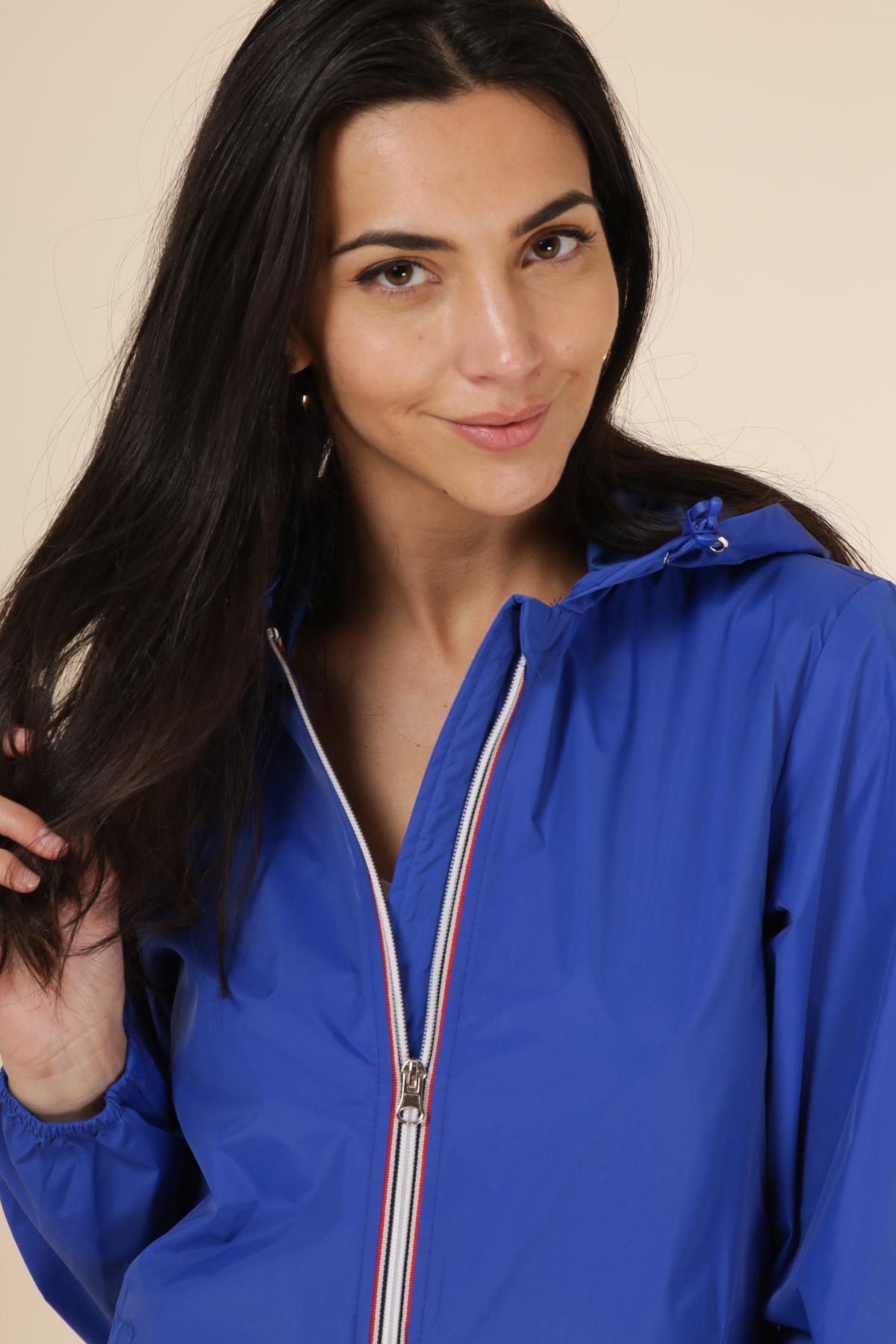 Imperméable long bleu roi – Image 3