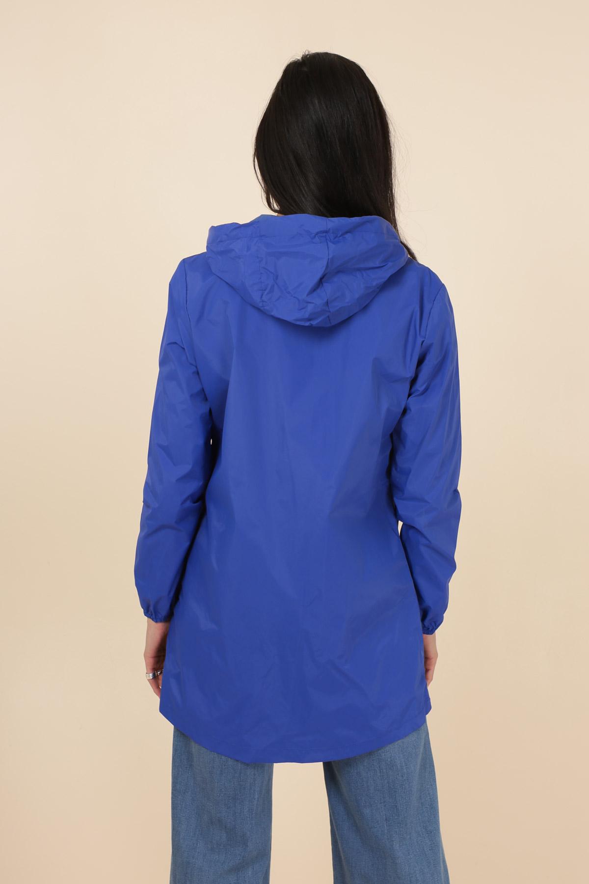 Imperméable long bleu roi – Image 5