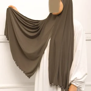 Hijab Jersey premium à froufrou