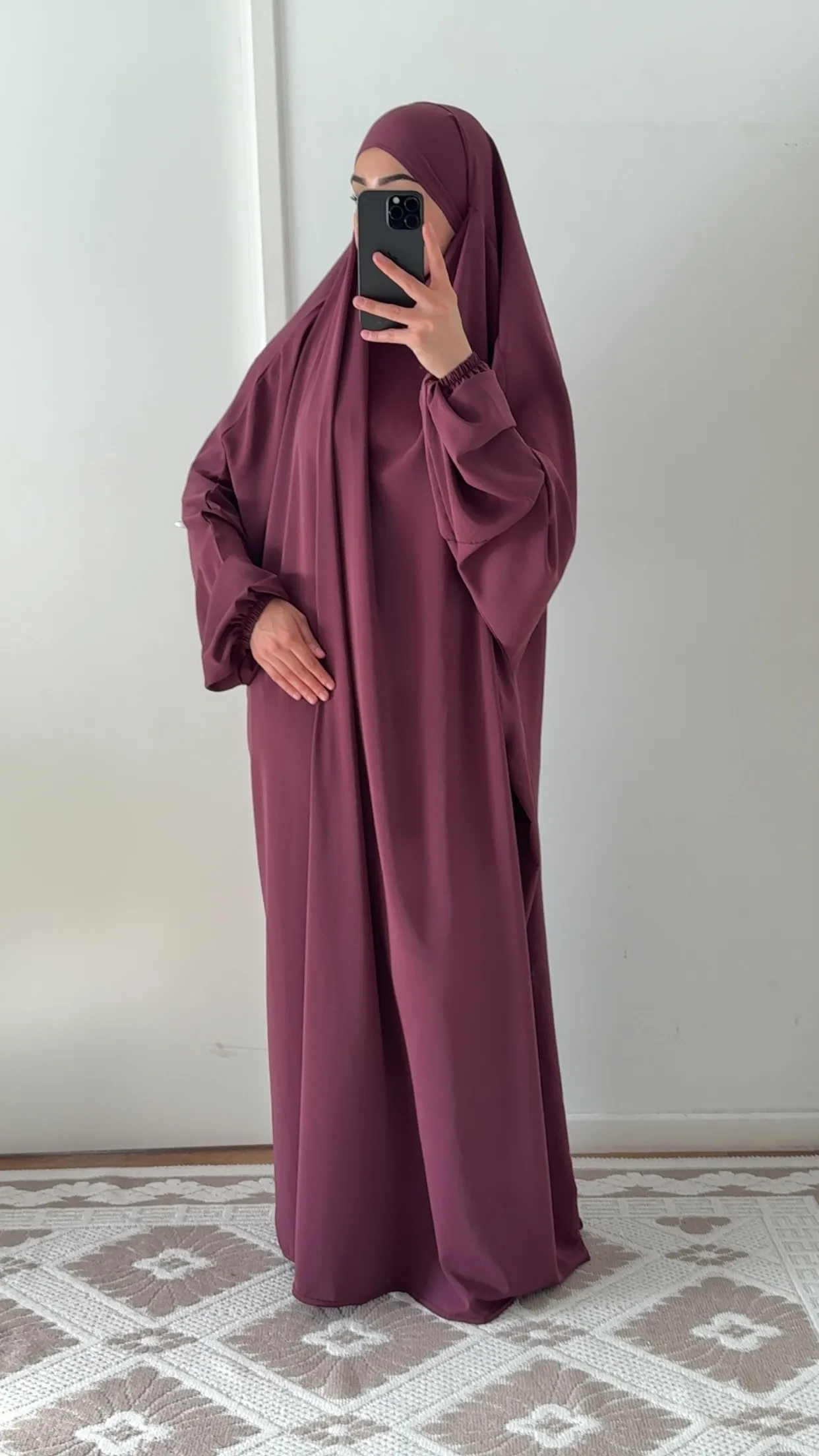 Jilbab en Soie de Médine une pièce – Image 8