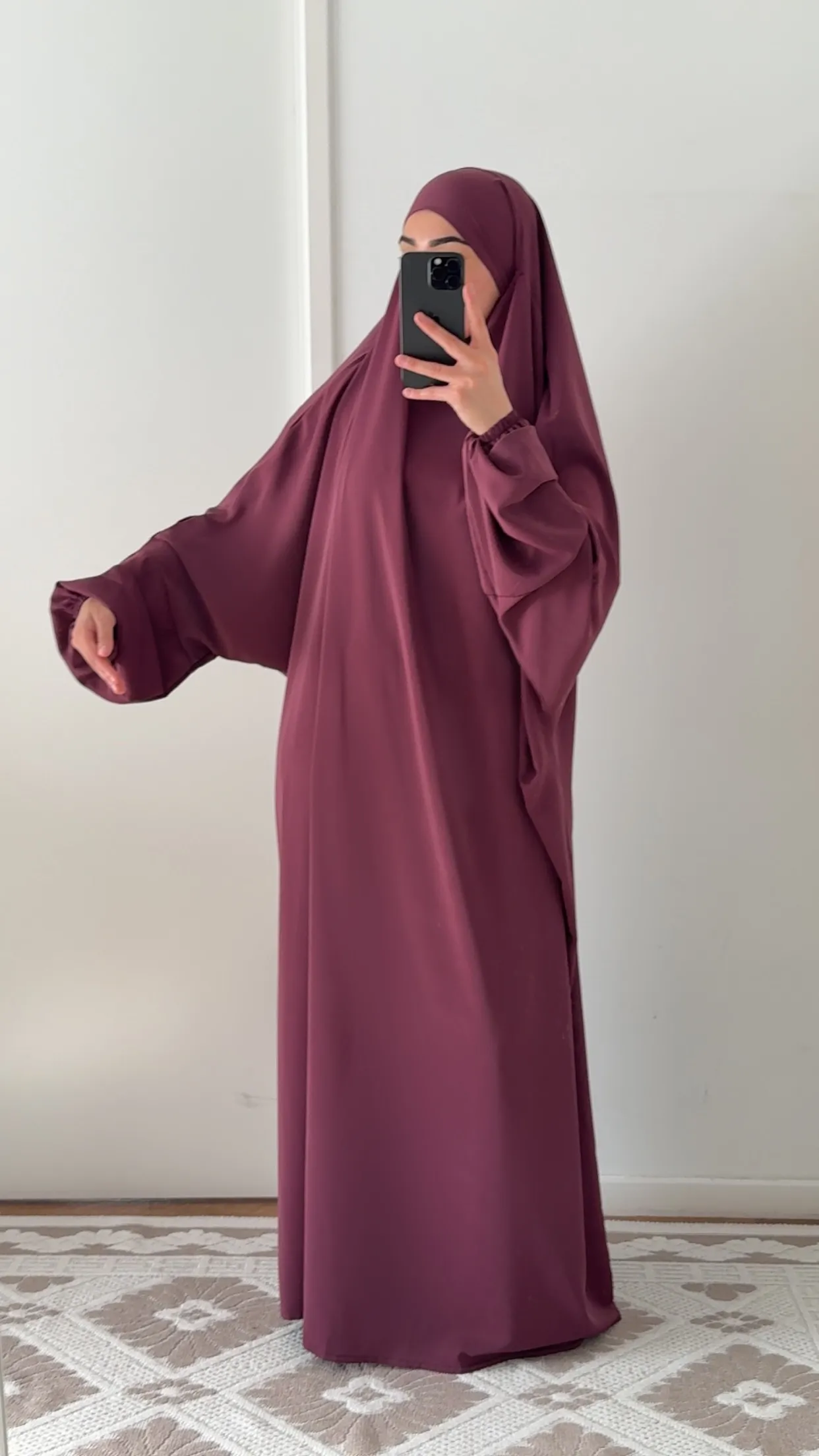 Jilbab en Soie de Médine une pièce – Image 6