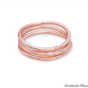 Jonc bouddhiste rose cuivré