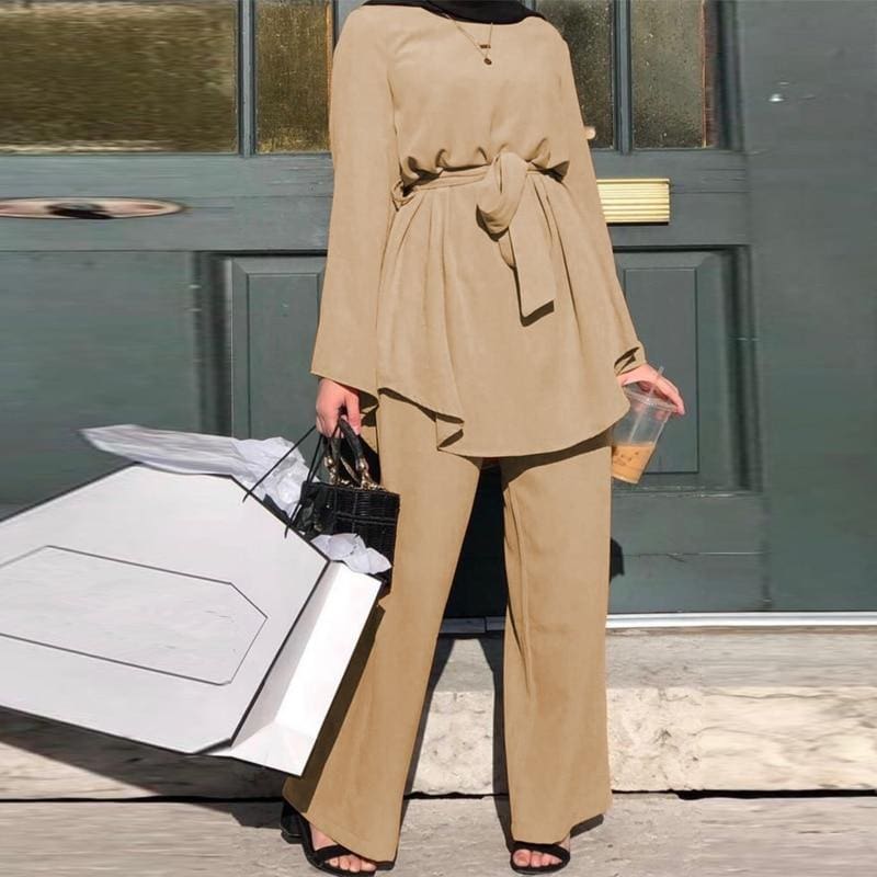 Kimono Beige Femme voilée – Image 4