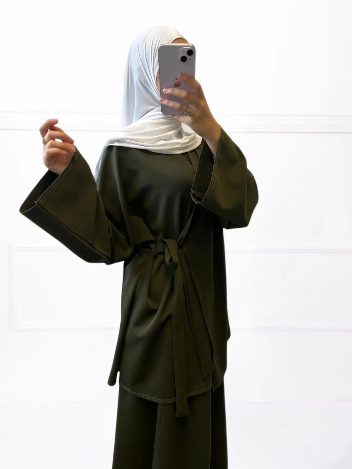 Ensemble Kimono et Jupe tissu épais – Image 6