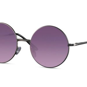 Lunettes de soleil rondes violettes