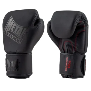 Gants d'entrainement Metal Boxe Black Thaï
