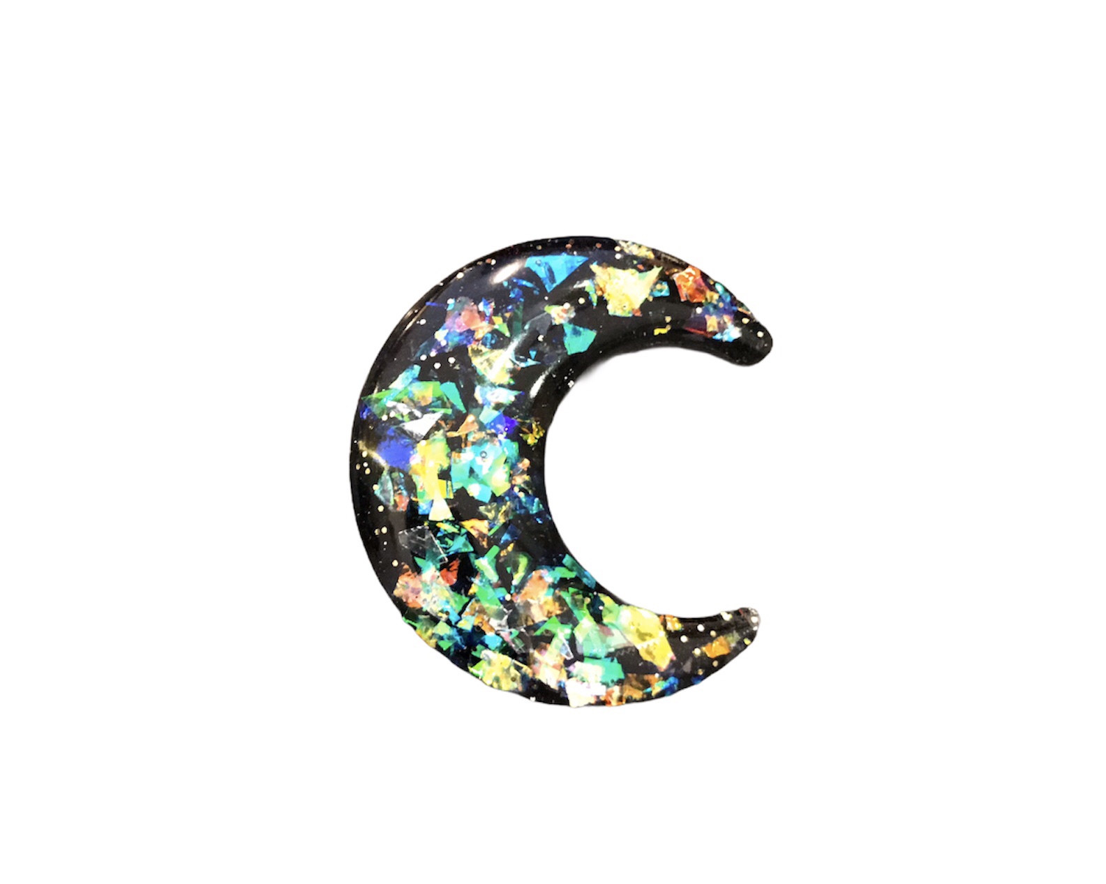 Broche lune pailletée – Image 2