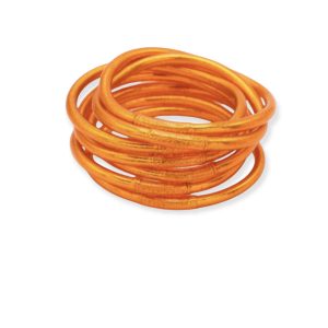 Jonc bouddhiste orange