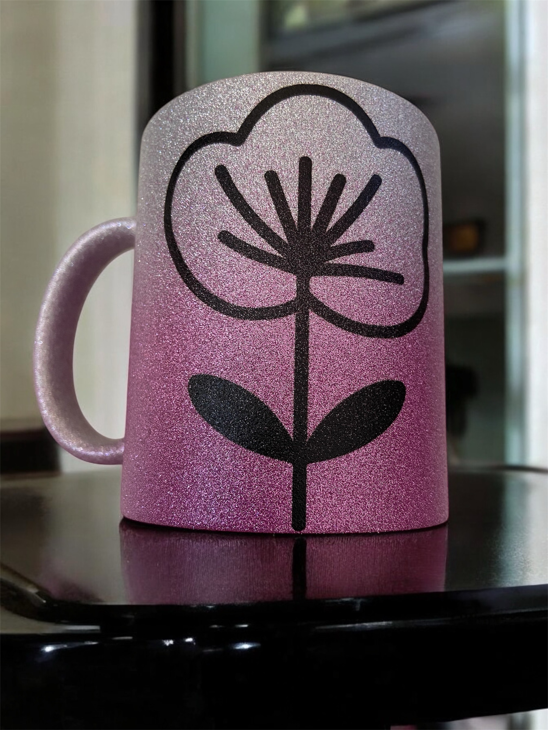 Mug fleur vintage personnalisée – Image 2